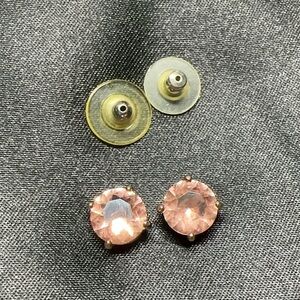Peach Crystal Kate Spade Stud Earrings